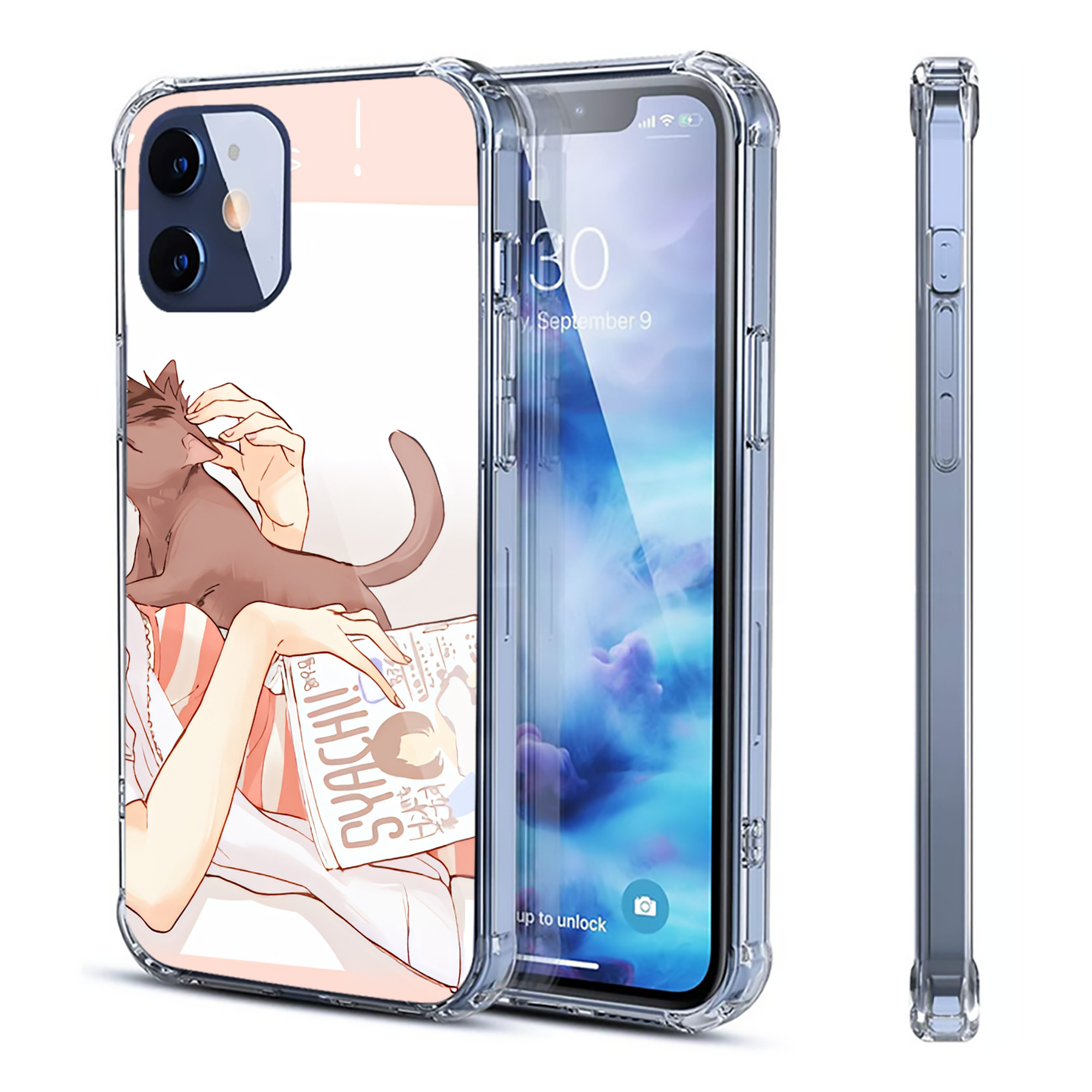 （画像用） ハイキュー!! Haikyu!! 【iPhone 12シリーズ対応】透明スマホケース（クリアソフトケース）